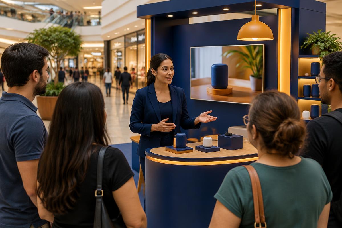 Ação demonstrativa de promoção de vendas